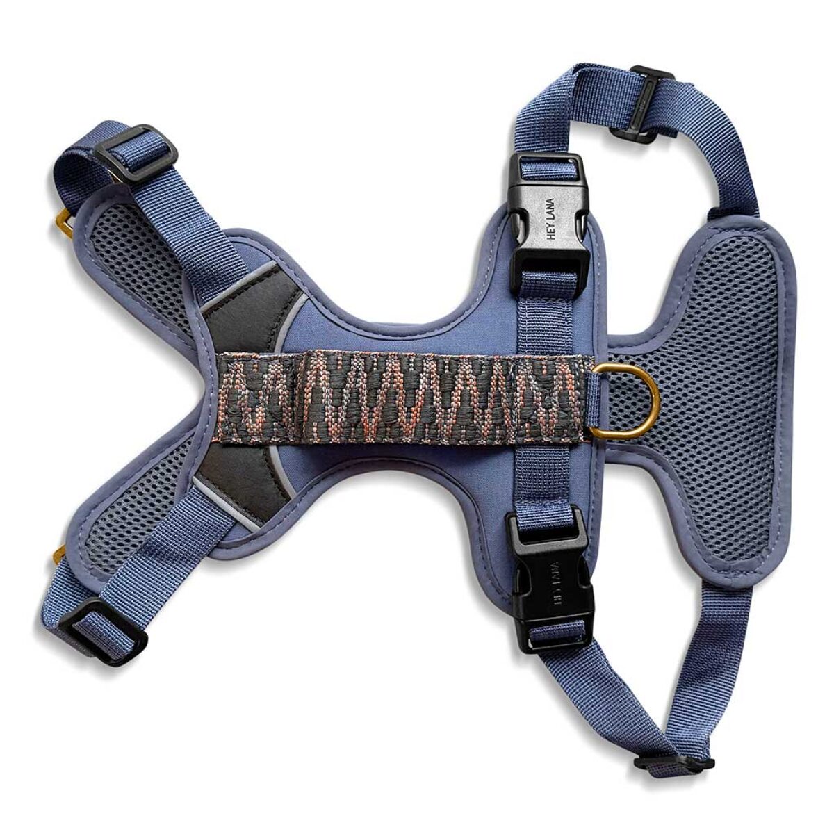 Premium Hundegeschirr Gepolstert - Blau/Grau – Bild 2