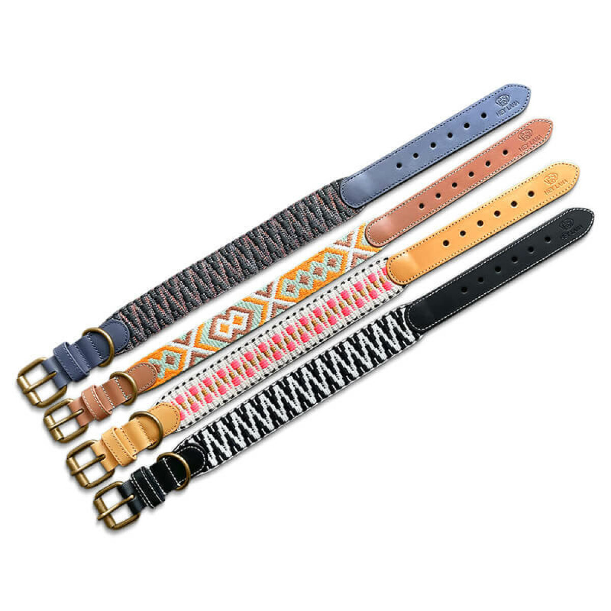 Tres Chic Kollektion Halsbänder Hunde alle Farben liegend