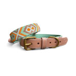 Premium Hundehalsband Gepolstert - Mint/Orange – Bild 2