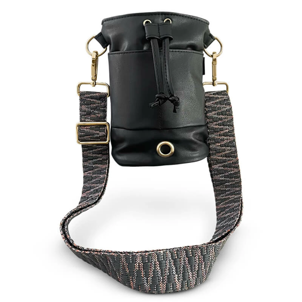 Hunde Leckerlitasche mit Wechselgurt Tres Chic in Blau/Grau