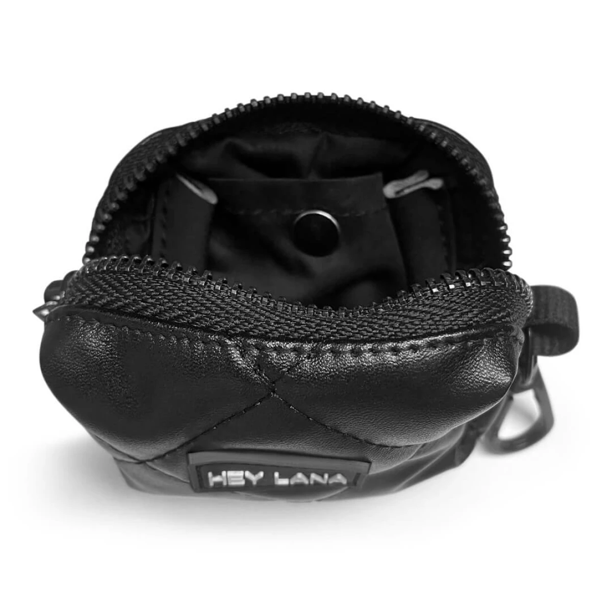 Hunde Kotbeutelspender – Heißer Scheiß in Schwarz von oben