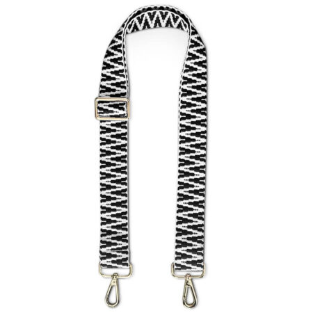 Replaceable Strap for Dog Treat Pouch in Black/White