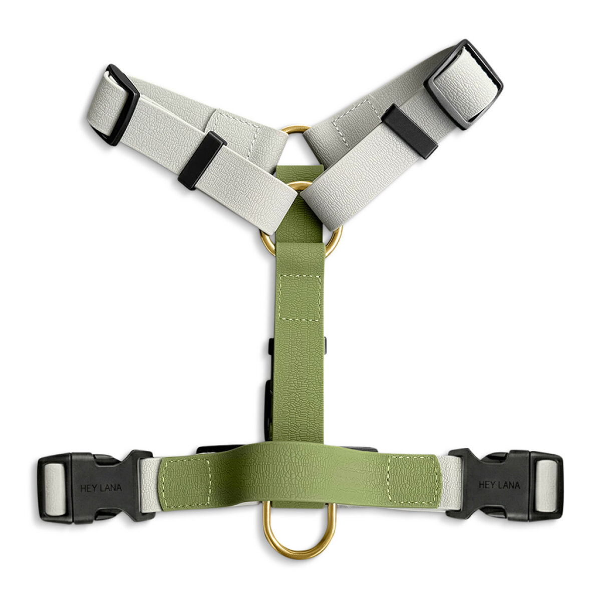 Führgeschirr - Outdoor FLEX - 5-fach verstellbar mit Haltegriff - Grau/Grün – Bild 4