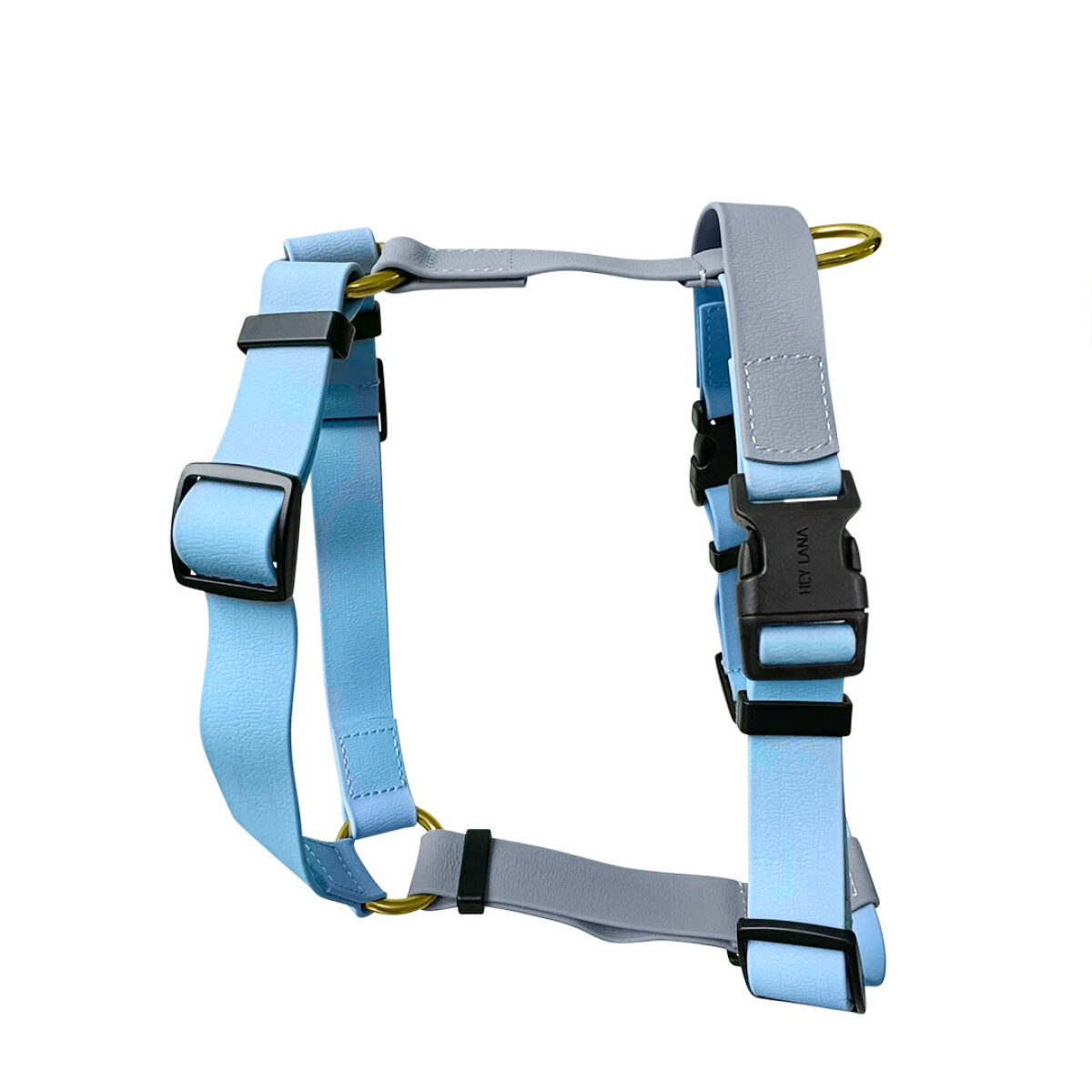 Lead harness - Outdoor FLEX - 5-way adjustable with handle - Taupe/Blue - Image 2