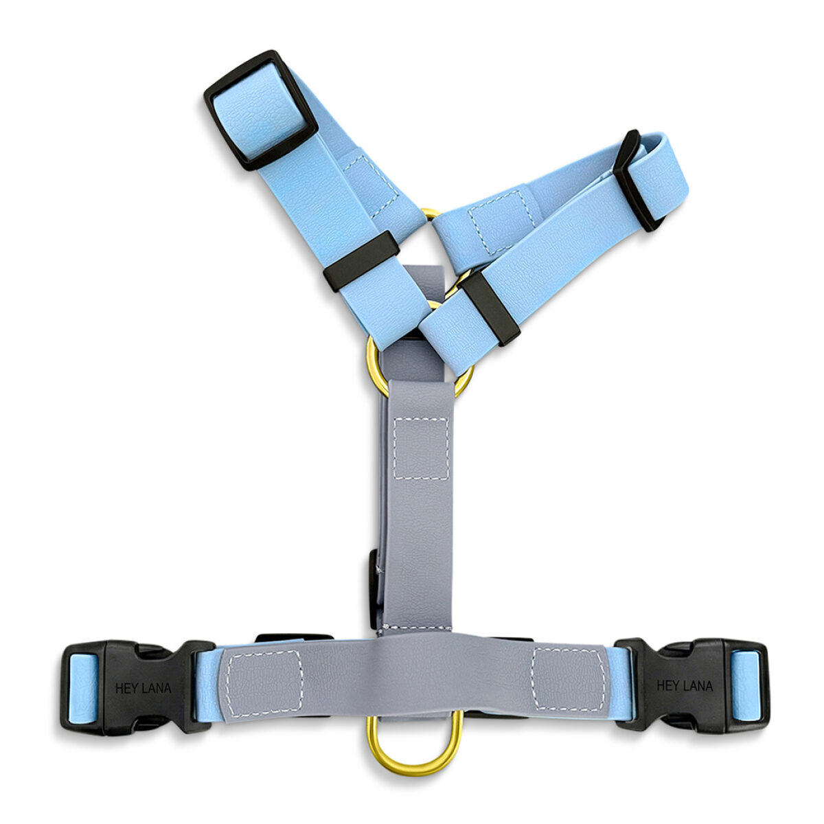 Lead harness - Outdoor FLEX - 5-way adjustable with handle - Taupe/Blue - Image 7