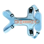 Premium Hundegeschirr Gepolstert - Coral/Blau – Bild 2