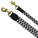 Tres Chic Hundeleine alle Größen Schwarz/Weiß