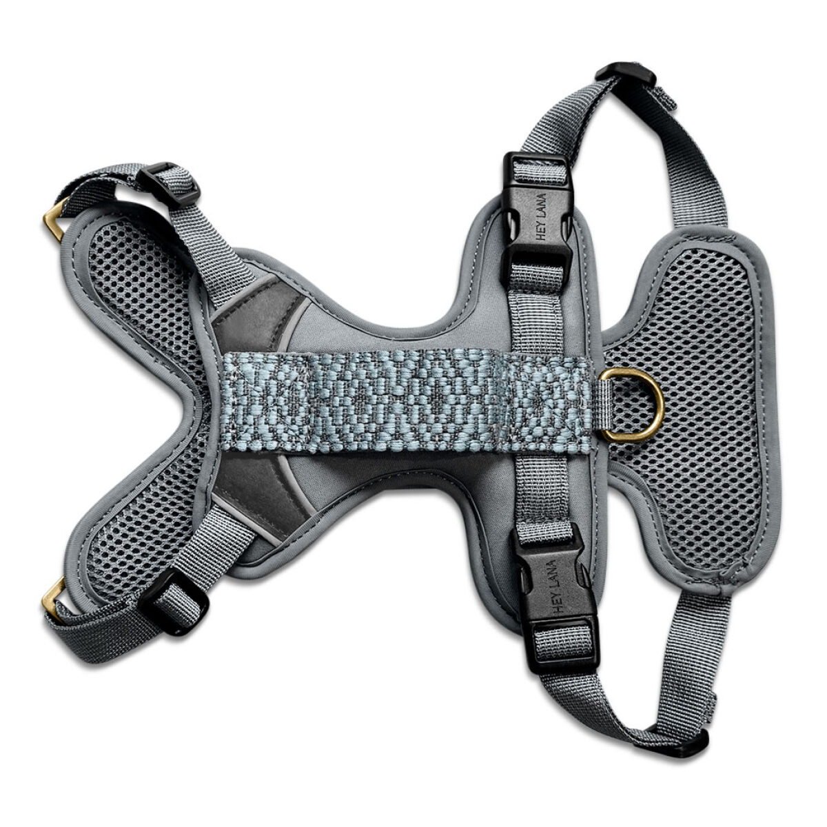 Premium Hundegeschirr Gepolstert - Anthrazit/Eisblau – Bild 10