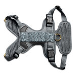 Premium Hundegeschirr Gepolstert - Anthrazit/Eisblau – Bild 10