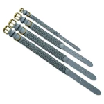 Premium Hundehalsband Gepolstert - Anthrazit/Eisblau – Bild 5