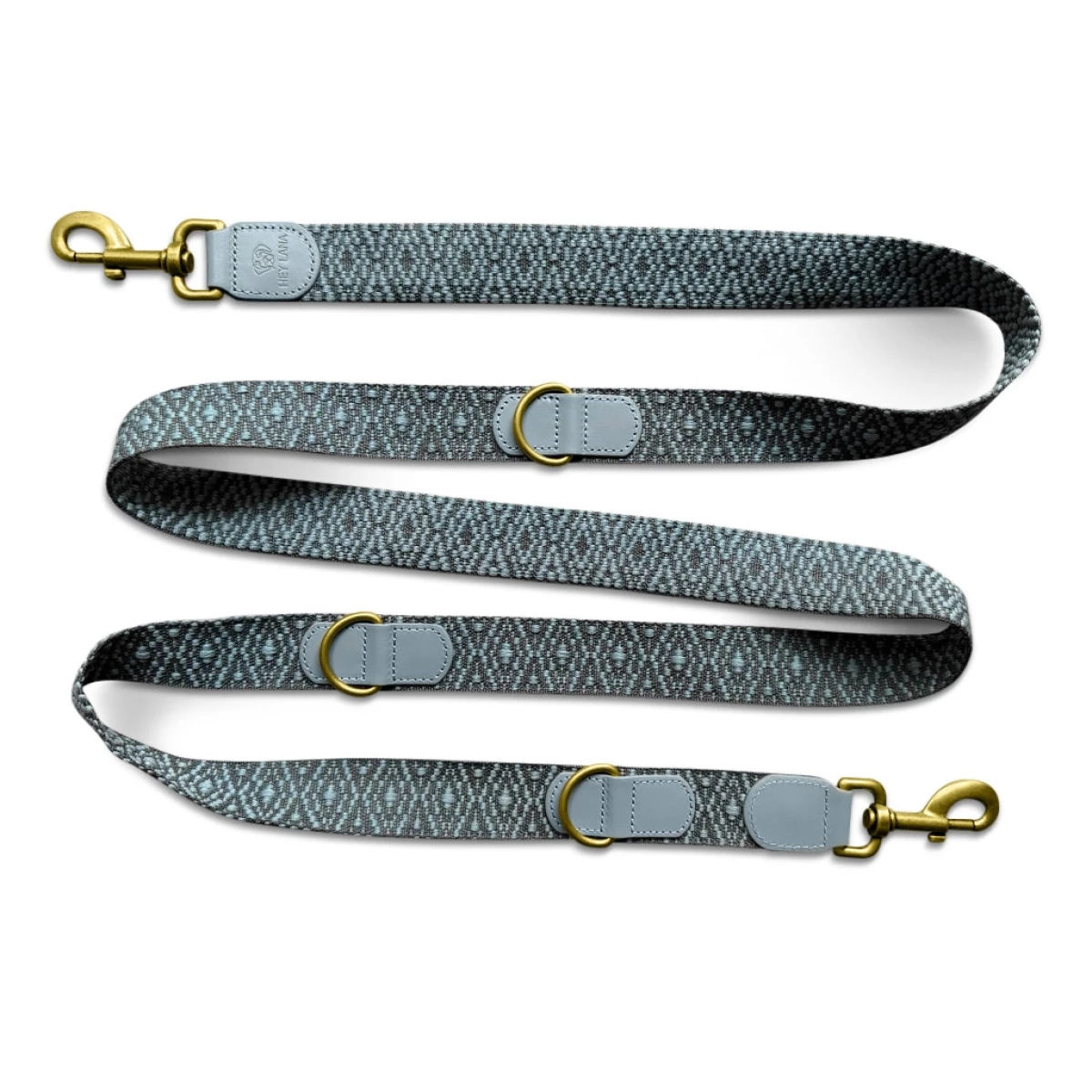 Leash anthracite ice blue lies in a snake shape