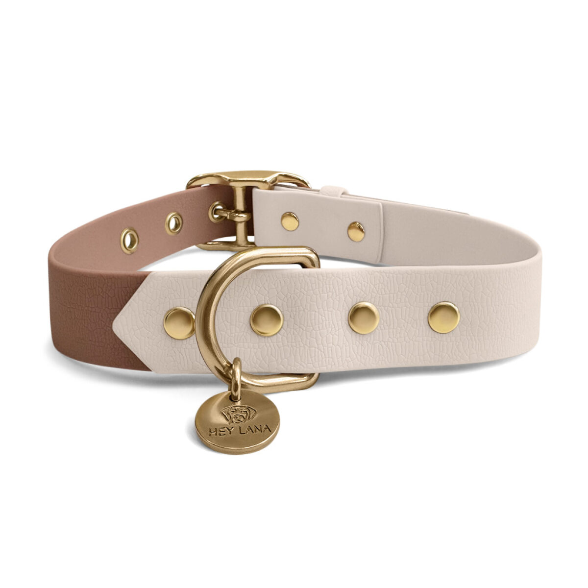 Outdoor-Halsband-mocca-mousse-hinten Dog collar Outdoor FLEX - Waterproof - Mocca/Mousse - Image 4