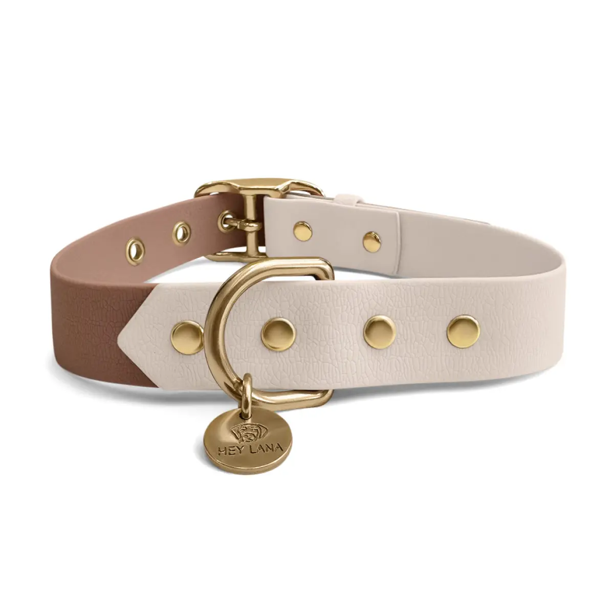 Outdoor-Halsband-mocca-mousse-hinten Hundehalsband Outdoor FLEX - Wasserfest - Mocca/Mousse – Bild 4