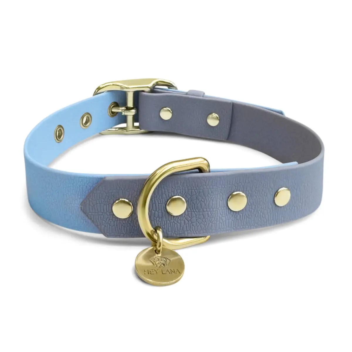 Hundehalsband Outdoor FLEX - Wasserfest - Taupe/Blau – Bild 4