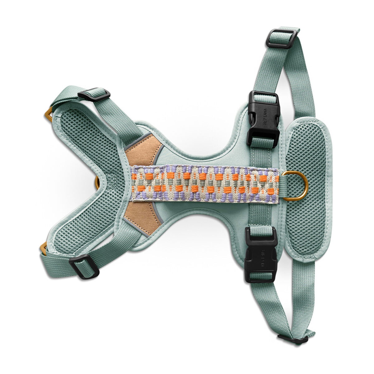 Premium Padded Dog Harness - Sunset/Eucalyptus - Image 2