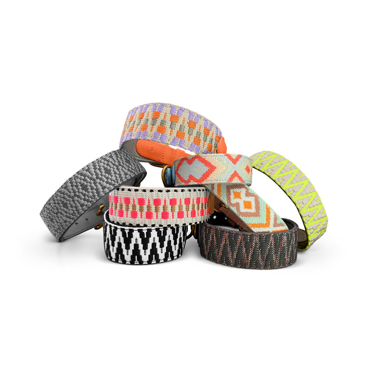 Premium padded dog collar - Sunset/Eucalyptus - Image 6