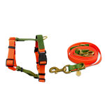Outdoor Kollektion - Set Geschirr und Leine - Neonorange/Grün – Bild 2