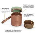 Walk Pouch 2 in 1 – Leckerlibeutel & Kotbeutelspender Mint/Cognac – Bild 3