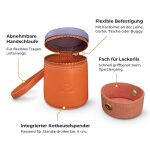 Walk Pouch 2-in-1 – Treat Pouch & Poop Bag Dispenser, Lavender/Sunset - Image 3