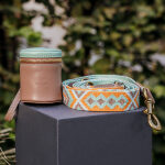 Walk Pouch 2 in 1 – Leckerlibeutel & Kotbeutelspender Mint/Cognac – Bild 6